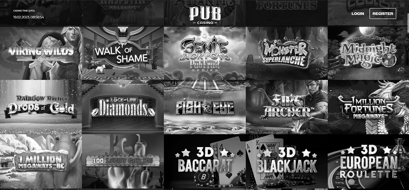 pub casino slots